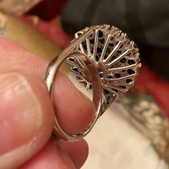 Sterling Silver 925 SAPPHIRE Ring New Size: US 8 3/4 - Picture 9 of 10